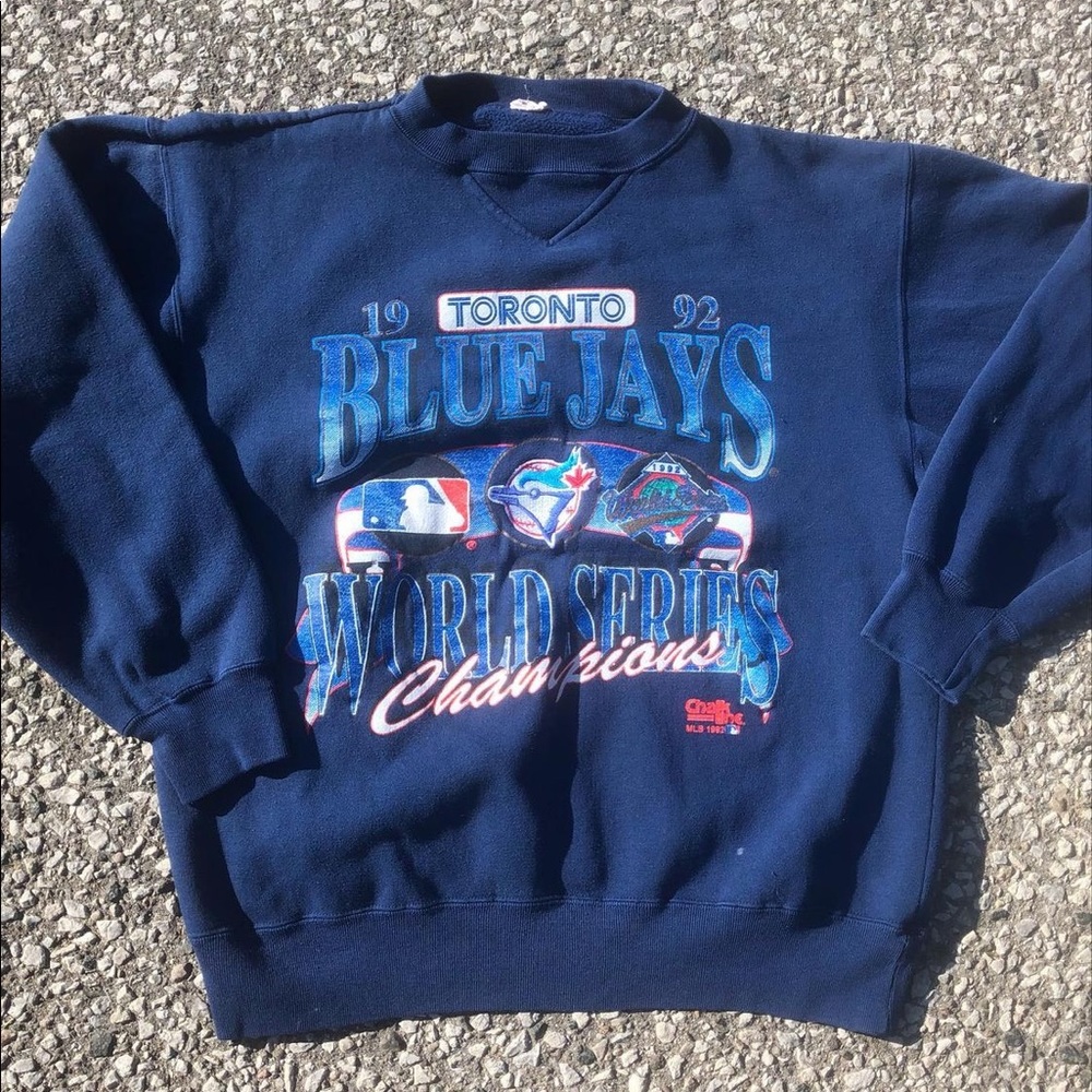 1992 chalk line Blue Jays World Series crew